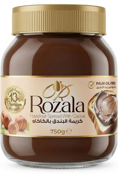Rozala 13% Hazelnut Spread with Cocoa 750 g