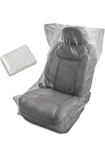 GENERAL Disposable Seat Covers, Universal Disposable Plastic Automotive Clear...