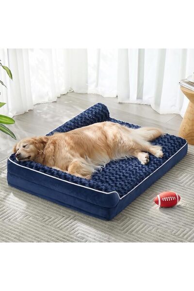 GENERAL BFPETHOME Orthopedic Dog Bed for Extra Large Dogs - Waterproof Sofa W...