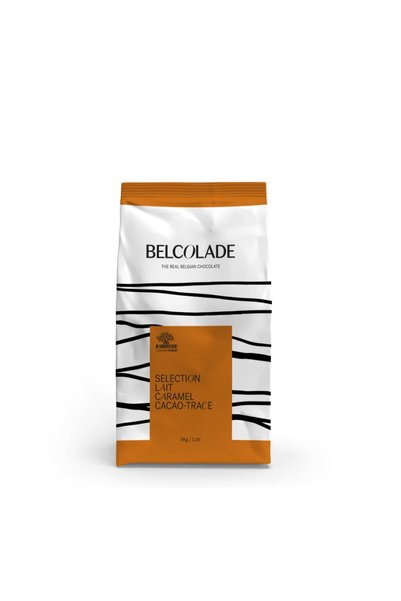 Belcolade Ciocolata cu lapte si caramel belgiana min. 35% Cacao-Trace Lait Ca...