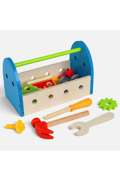 Belora Комплект дървени играчки с инструменти 24x13x15см