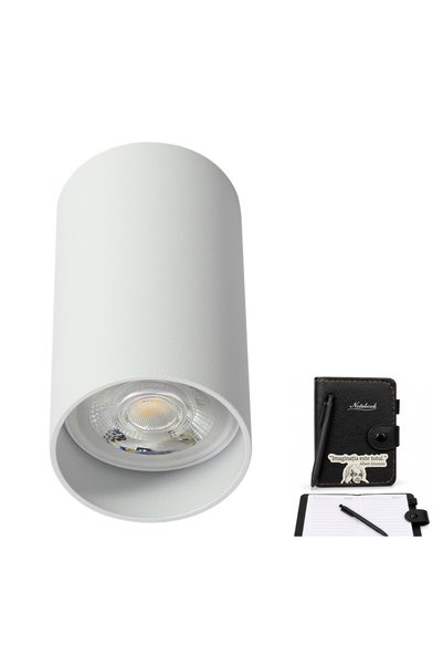 OEM Spot, 1xGU10, alb, aluminiu, diametru 5.6 cm, cu cadou agendă A7 și pix