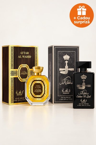 OferteTop Set 2 Parfumuri Arăbești pentru Bărbați: Attar Al Wahid și Sultan A...