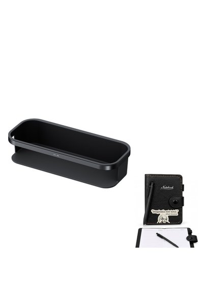 OEM Etajeră baie din metal și plastic, ABS și metal, negru, 30x12.3x7 cm, cu ...