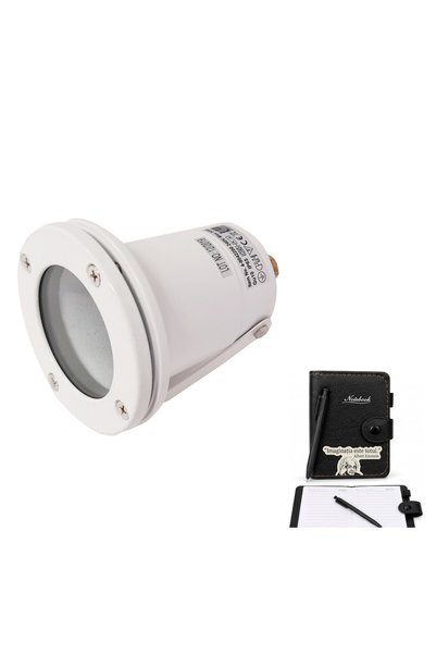 OEM Spot pentru exterior, 50 W, 1xGU10, IP65, alb, cu cadou agendă A7 și pix