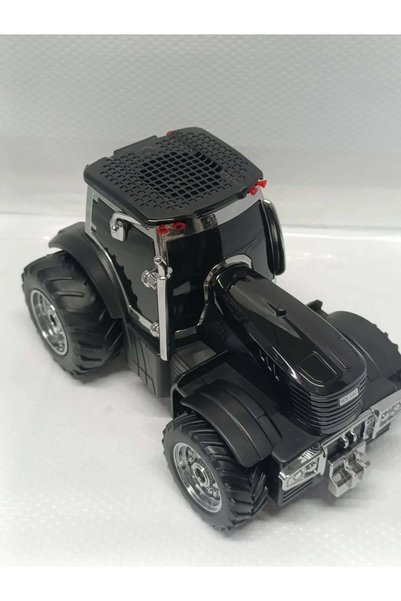 AXWER TRAKTÖR ŞEKLİNDE BLUETOOTH HOPARLÖR ŞARJLI KABLOSUZ SPEAKER FM SD KART USB — Siyah