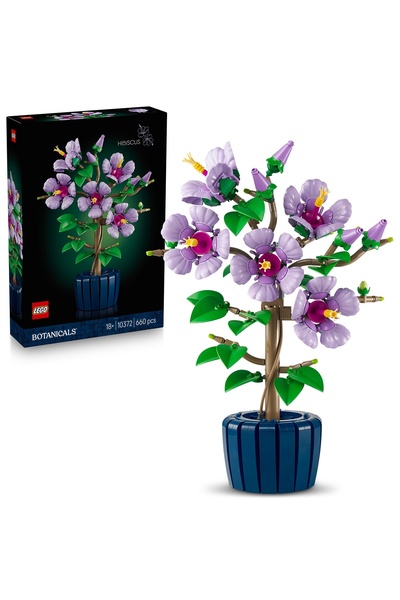 LEGO Botanicals 10372 Комплект за сглобяване „Хибискус“, многоцветен