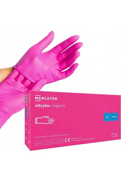Cosmeticos Nitrile gloves Pink Magenta NITRYLEX - M