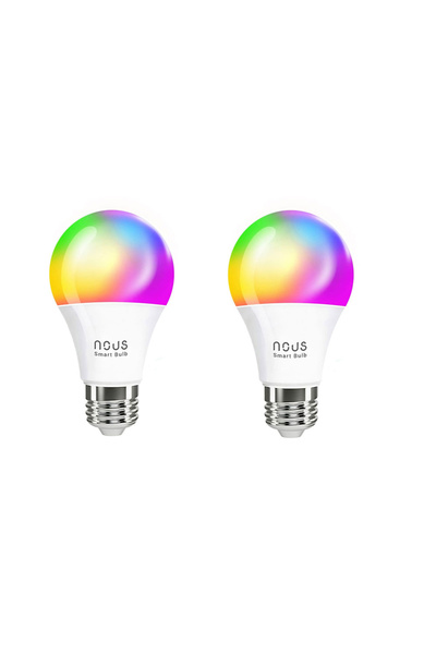 Nous Set of 2 P3 RGB Smart LED bulbs, E27, App control