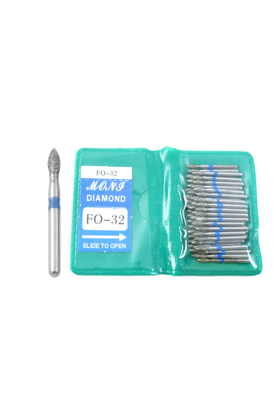 Choice1 FO-32 50Pcs/Bag Dental Diamond High Speed Burs for Polishing Smoothin...