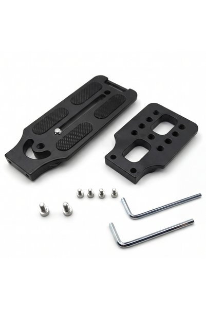 Choice black Aluminum DSLR Camera L Bracket Vertical Horizontal Video Switchi...