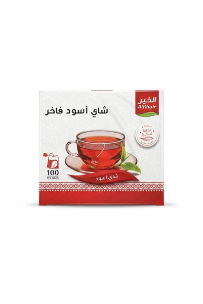 Al Khair شاي أسود فاخر الخير - 100ظرف