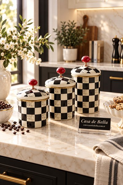 CASA DE BELLA Elite Class Enamel 10-12-14 Dama 3-Piece Spice Bowl Set