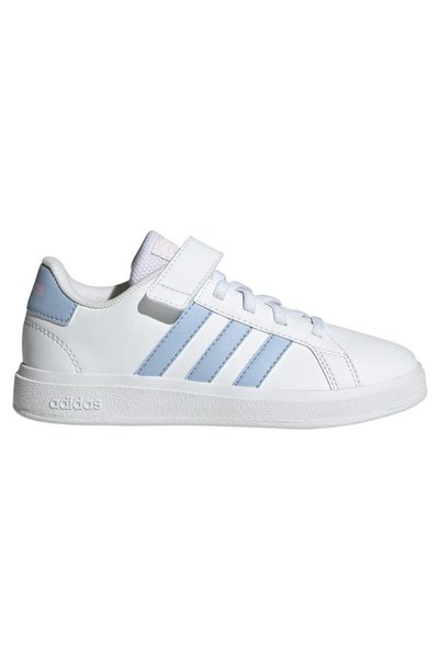 adidas Grand Court 2.0 Alb Nor Albastru Zoriu Roz Transparent (GS)