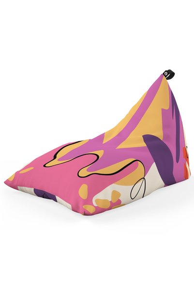 Updeco Fotoliu Puf Bean Bag tip Lounge, sac interior, impermeabil, de interio...
