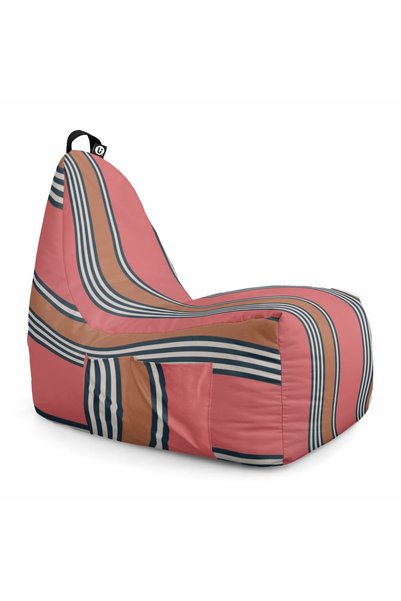 Updeco Fotoliu Puf Bean Bag tip Chill, sac interior, impermeabil, pentru inte...