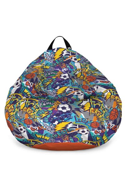 Updeco Fotoliu Puf Bean Bag tip Para L, impermeabil, indoor/outdoor, sac inte...