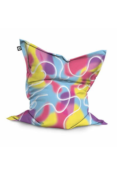 Updeco Fotoliu tip bean bag, tip pernă, impermeabil, pentru interior/exterior...