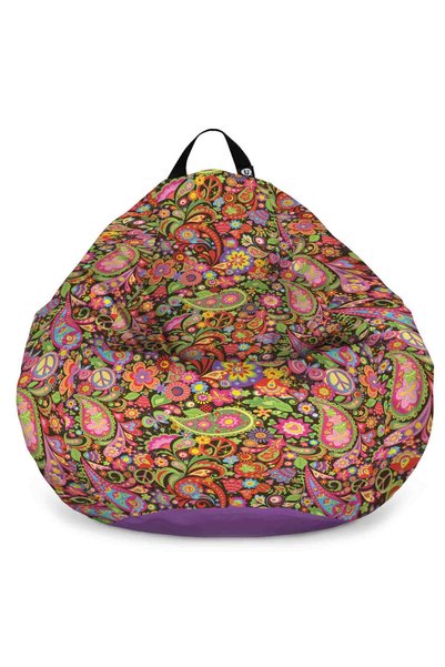 Updeco Fotoliu tip puf Pear L, impermeabil, pentru interior/exterior, cu sac ...