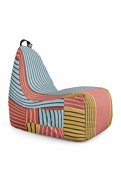 Updeco Fotoliu Puf Bean Bag tip Chill, sac interior, impermeabil, pentru inte...