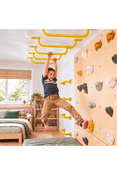 BAUMFEE Monkey Bar 60 cm Çocuk Tırmanma Demiri – Tavan ve Duvar Tipi, 1 Adet
