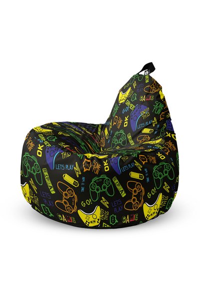 Updeco Fotoliu Puf Bean Bag tip Big Chill, impermeabil, interior/exterior, sa...