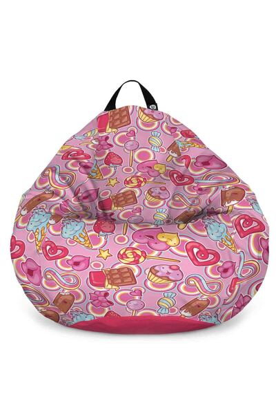 Updeco Fotoliu Puf Bean Bag tip Para L, impermeabil, interior/exterior, sac i...