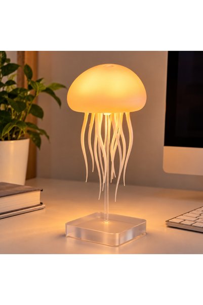 OEM Lampă LED inteligentă meduză, control vocal, iluminare în 5 culori, bater...