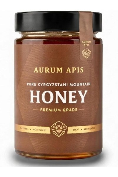 Aurum Apis Kyrgyzstani Mountain Honey, 100% Raw Unfiltered Pure Honey, Hand H...