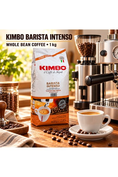 Kimbo Cafea boabe întregi Barista Intenso, 1 kg, Amestec de espresso neapolitan
