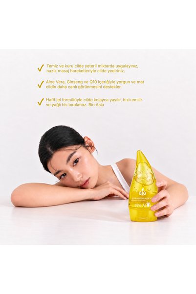 Bio Asia Ginseng Energy & Q10 Moisture Gel – Revitalizing Tired Skin 120 ml