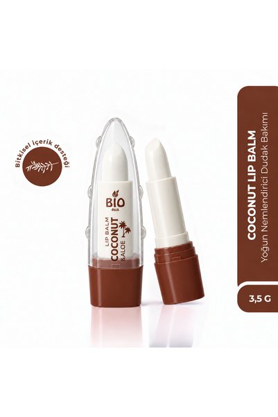 Bio Asia Coconut & Aloe Vera Lip Balm – Tropical Fragrance, Restorative Hydra...