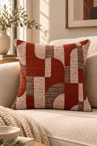 Typoniq Attitude Included غطاء وسادة منسوجة فاخرة من بيكاسو، مقاس 43 × 43 سم.