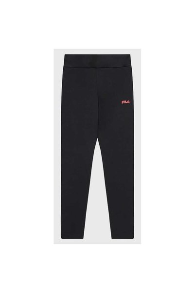 FILA Girls' Cotton Leggings, Black, Size 158-164 CM