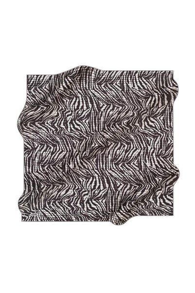 Aker Tivil Silk Scarf 8573701 - 971 53203 Black Mixed Pattern
