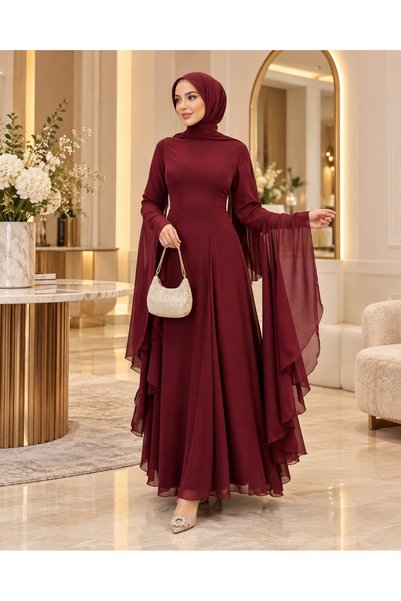 berfim butik Almira Şifon Tesettür Abiye