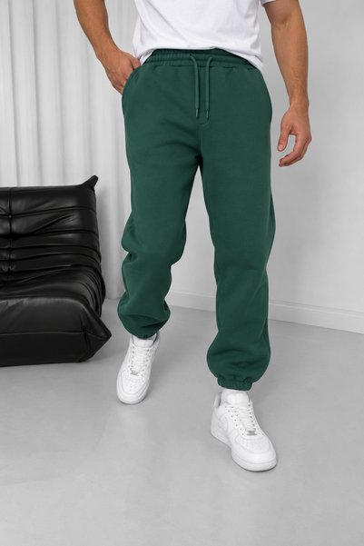 İLKCET MODA Pantaloni de sport unisex, verzi, oversize, cu picioare late, din...