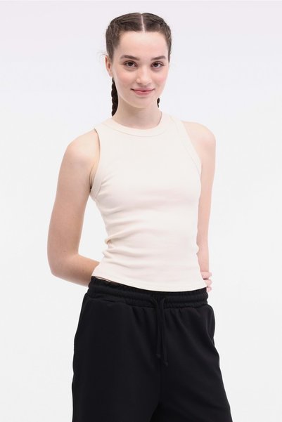 lumberjack Wb Ribana 10Ssb106 5Fx Beige Women's Undershirt
