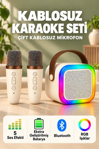 Zineets Işıklı Yüksek Ses Party Box Bluetooth Hoparlör Taşınabilir Şarjlı Ses...