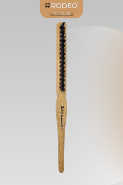 RODEO Bun Brush 3053 Unpainted Wood Vegan