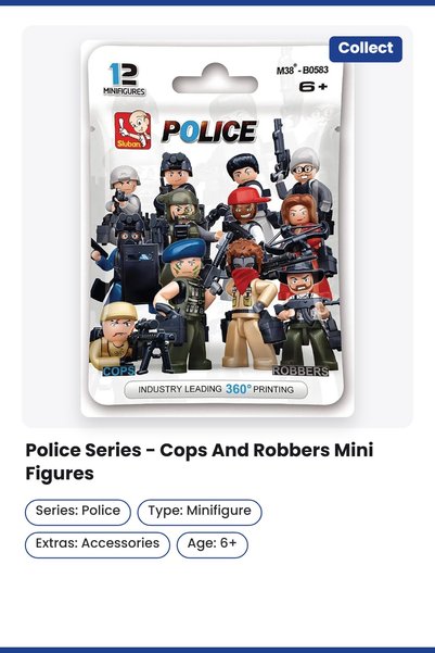 Sluban Police Series - Cops And Robbers Mini Figures