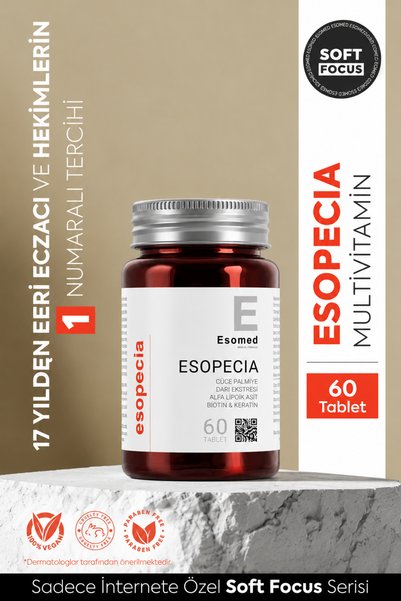 Esomed Esopecia 60 Tablet Saç Dökülmesine Karşı Kolajen + Biotin + Keratin + ...