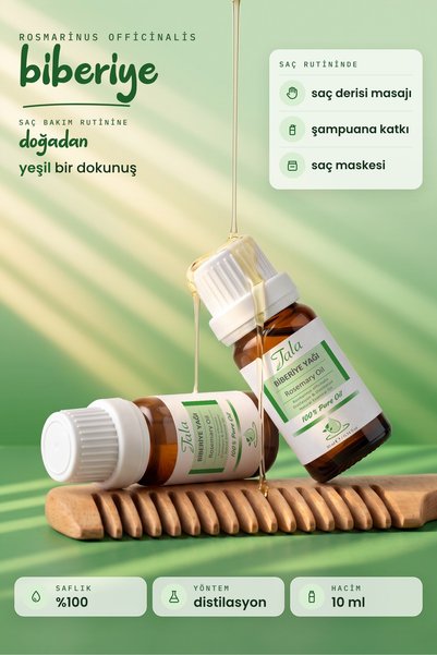 Tala Biberiye Uçucu Yağı %100 Saf ve Doğal 10 Ml