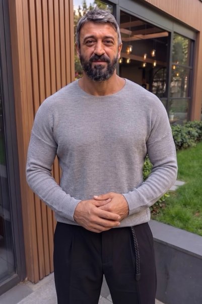 bozdemirtshirt Kare yaka Oversize Geniş Kalıp Triko (2591)