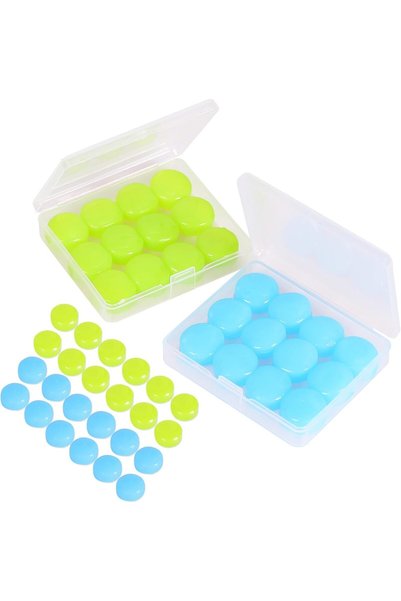 Generic 24 قطعة من سدادات الأذن المصنوعة من السيليكون لإلغاء الضوضاء أثناء ال...
