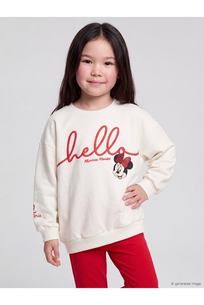LC Waikiki Alita City Farkıyla Lcw Kids Ecru 3 Thread Embroidered Loose & Bag...