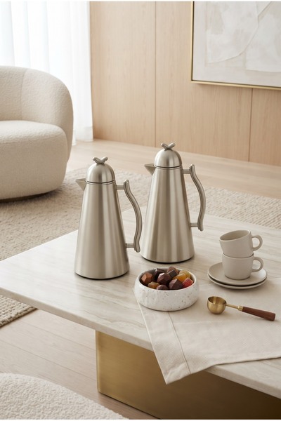 Generic Brand Tramss Tea and Coffee Set Stainless Steel 1 + 0.7 Liter Matte S...