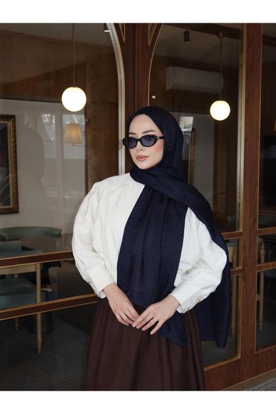 JAWEL Ivy-Patterned Jacquard Shawl
