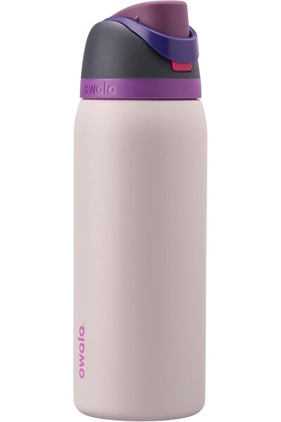 Generic FreeSip - Stainless Steel - 32-oz. - Grey/Purple (Dreamy Field) () (A7)