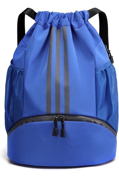 Generic Drawstring Backpack Gym Sack String Bag for Men Women, Basketball Bun...